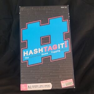 Hashtag It! Hysterical Game - Blue and Black